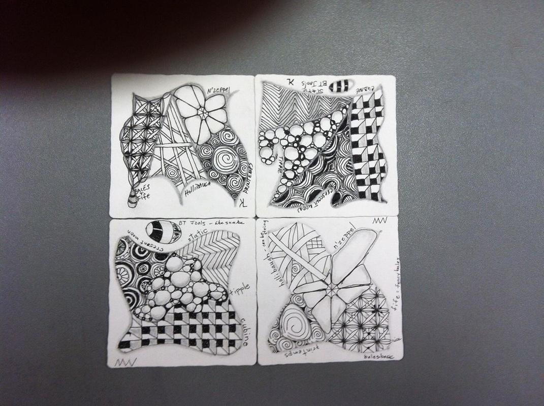 Doodling and Tangling with Zentangle