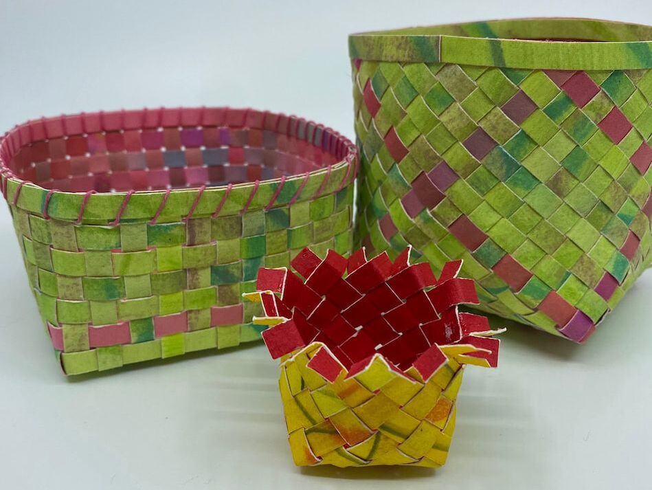 Protected: Plaited Paper Baskets Including Use of Recycled Materials