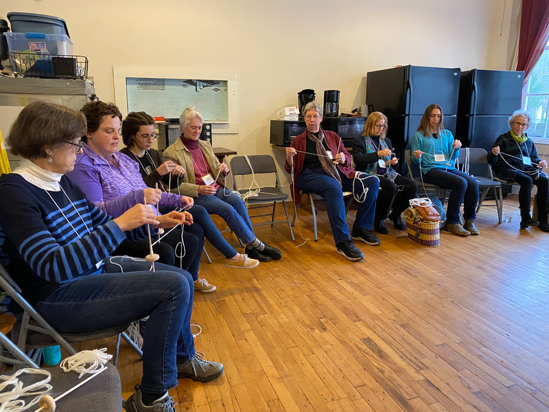 Guild Meeting January 28: Mini Workshops on the blending board, spinning on a spindle, and needle felting