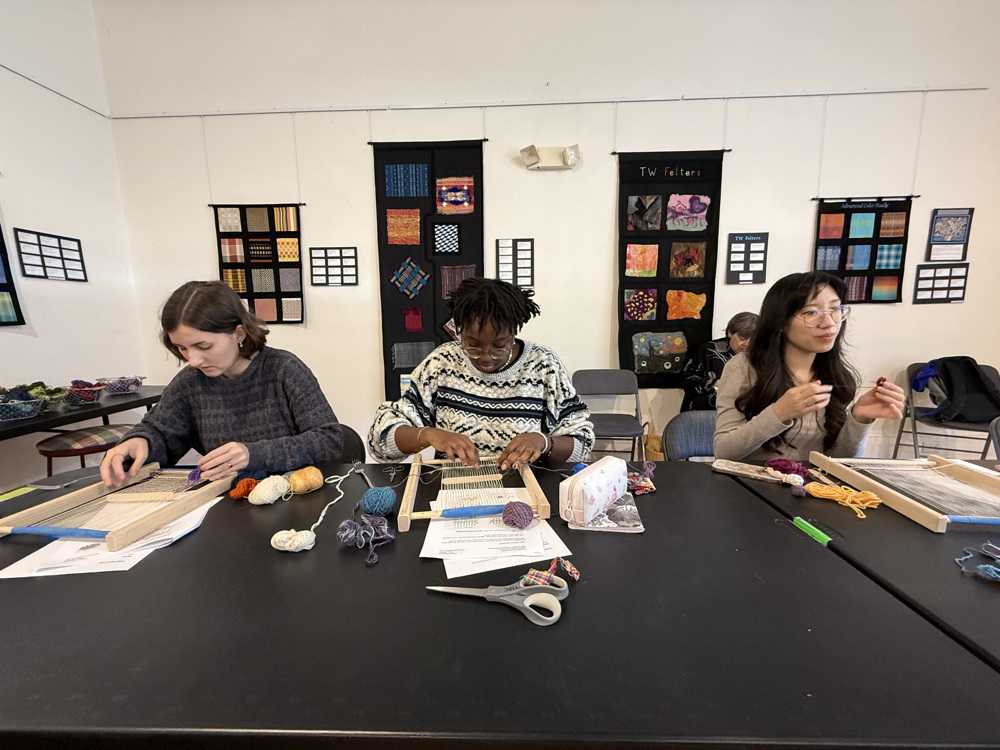 Duke Students Learn Tapestry Basics