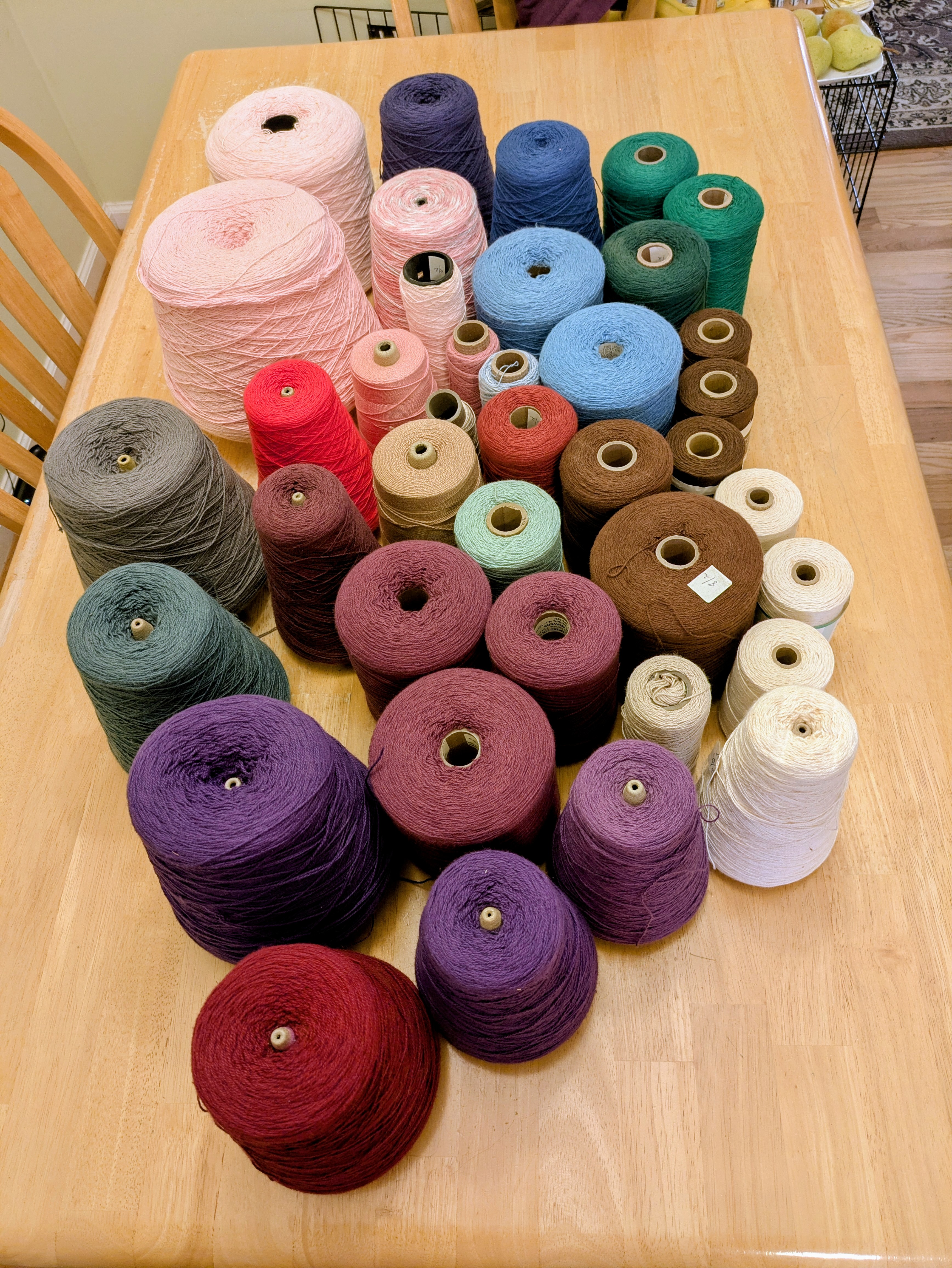 Weaving Yarn Spools